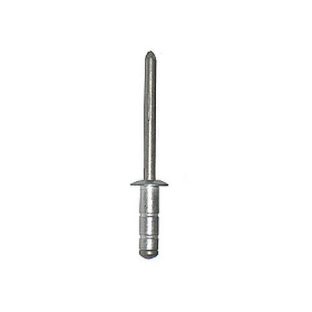 Stanley Engineered Fastening Blind Rivet, Dome Head, 0.1875 in Dia., 0.62 in L, Aluminum Body, 1000 PK AD63-66BS